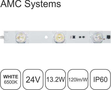 LED BAR SEM 6 LED 44cm