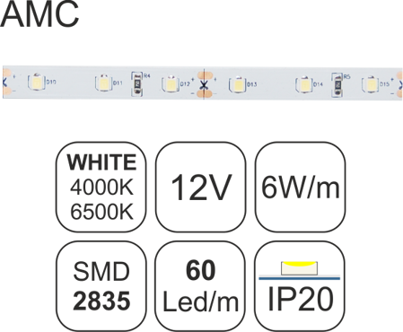 TAINIA White-6W-AMC-12V-IP20
