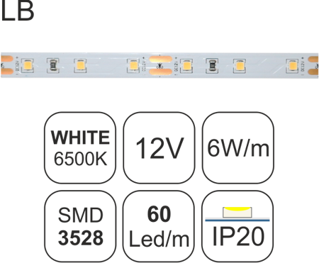 TAINIA W65-6W-LB-12V-3y-IP20