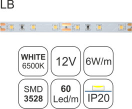 TAINIA W65-6W-LB-12V-3y-IP20