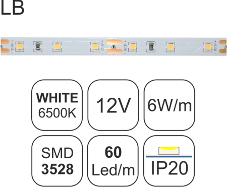 TAINIA W65-6W-LB-12V-3y-IP20