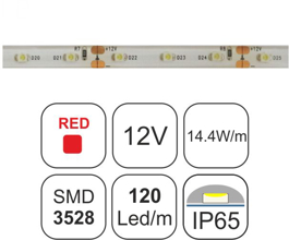 TAINIA RED-14.4W-12V-IP65