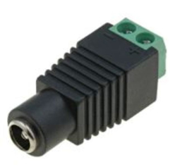 Εικόνα της Connector DC 2A  με κλέμμα- Θυληκό για Adaptors