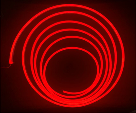 Picture of NEON Flex  RED 12V-8W/m-6mm - Λευκή σιλικόνη - RISHANG