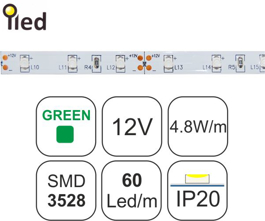 Picture of TAINIA GREEN-4.8W-IK-12V-60led-IP20