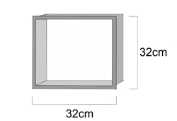 Εικόνα από 32x32cm Διπλής όψης-Πράσινο