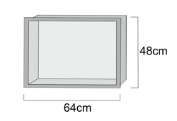 Εικόνα από 64x48cm 1F με αποσπώμενη πλάτη