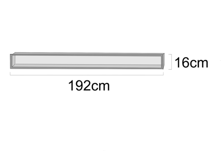 Picture of 192x16cm 1F με αποσπώμενη πλάτη