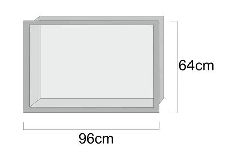 Picture of 96x64cm 1F με αποσπώμενη πλάτη