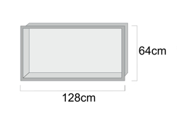 Εικόνα από 128x64cm 1F με αποσπώμενη πλάτη
