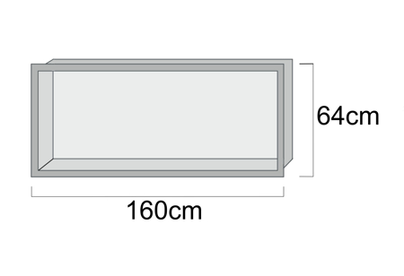 Picture of 160x64cm 1F με αποσπώμενη πλάτη