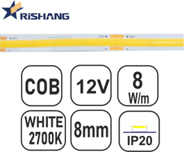 Εικόνα της TAINIA COB-W27-8W-RS-12V-480L-8mm-IP20