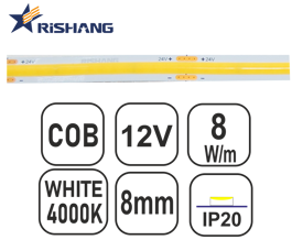 Εικόνα της TAINIA COB-W40-8W-RS-12V-8mm-IP20