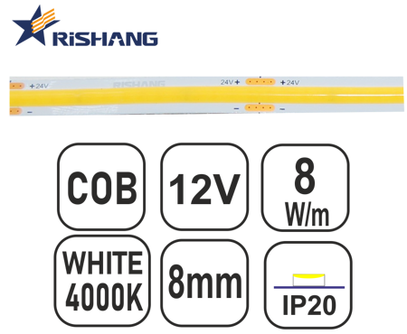 Εικόνα από TAINIA COB-W40-8W-RS-12V-8mm-IP20